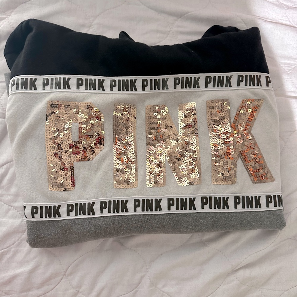 Victoria Secret Pink - hoodie with bling lettering